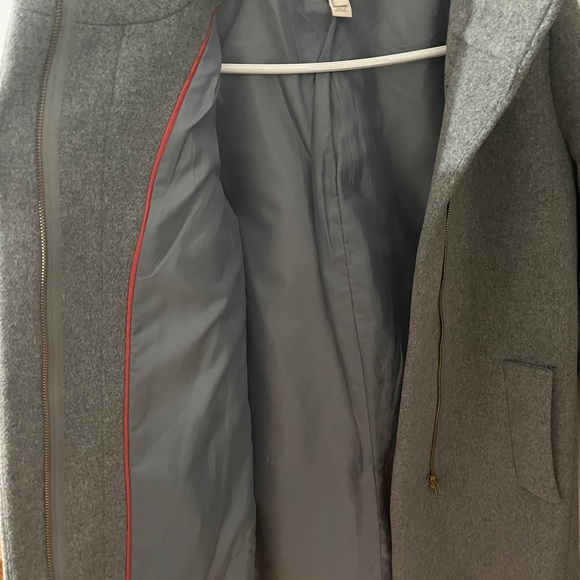 J CREW City Coat Size 2 in Heather Grey/Graphite - Picture 5 of 7